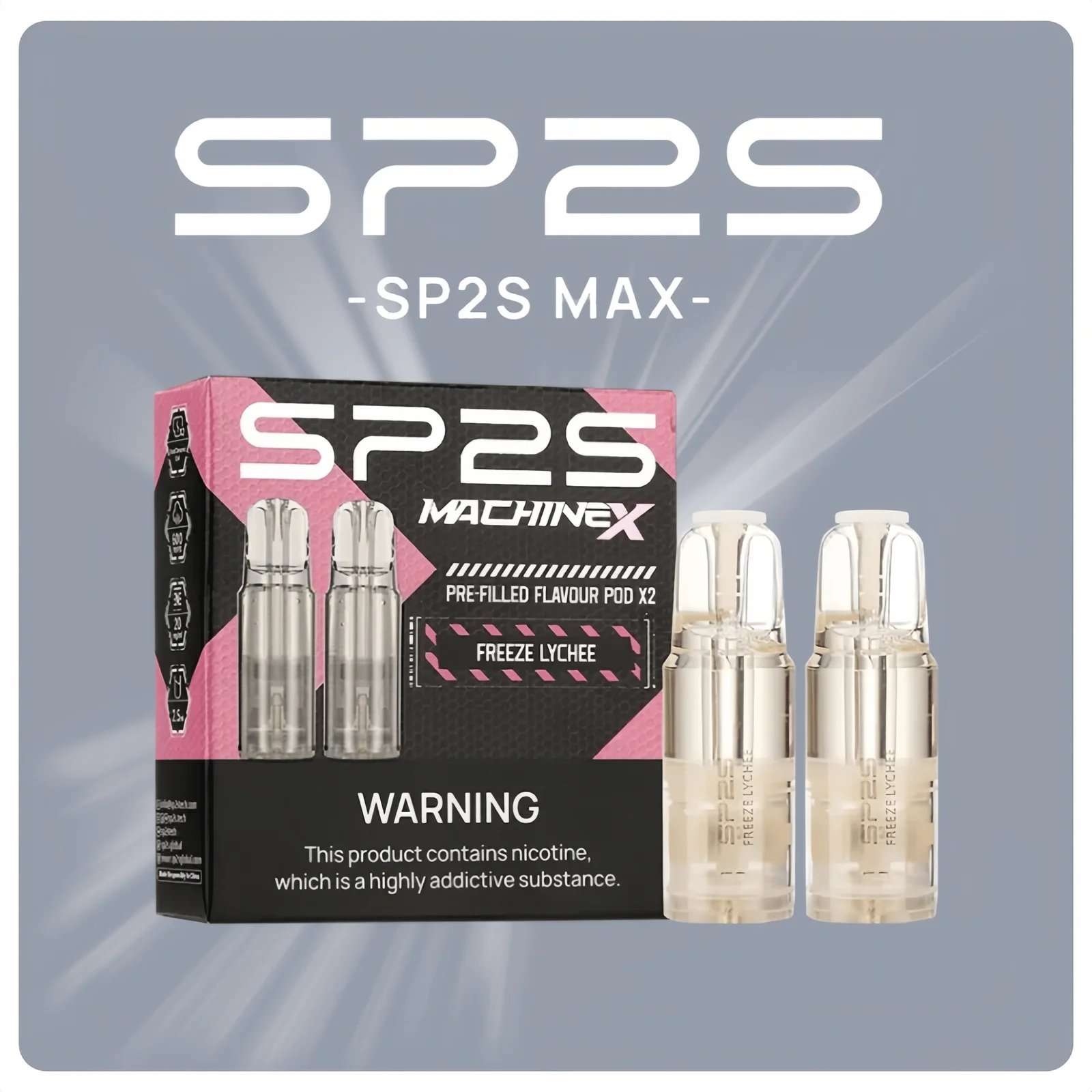 SP2S MAX煙彈2顆裝 適配SP2S MAX主機 16種口味 台灣現貨 原廠正品